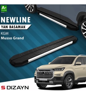 S-Dizayn KGM Musso Grand NewLine Krom Yan Basamak 213 Cm 2026 Üzeri A+ Kalite