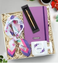 Kişiye Özel Kupa Defter Kalem Fular Hediye Seti