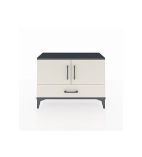 Arges Şifonyer 2 Raflı Tek Çekmeceli 2 Kapaklı 88x30x64 Antrasit-Aytaşı