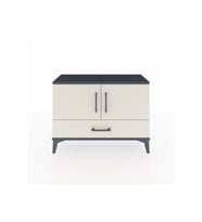 Arges Şifonyer 2 Raflı Tek Çekmeceli 2 Kapaklı 88x30x64 Antrasit-Aytaşı
