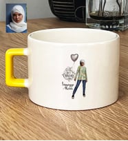 Kişiye Özel Karikatürlü Cute But Capricorn Oğlak Burcu Lüks Fincan Doğum Günü Hediyesi