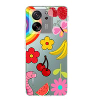 PrintiFy Xiaomi Mi 13T ile Uyumlu Water Color 5  Kamera Korumalı Şeffaf  Kılıf