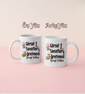 Görsel Sanatlar Öğretmeni Kupa Bardak Kişiye Özel