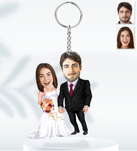 Kişiye Özel Sevgili Model  Ahşap Anahtarlık-21