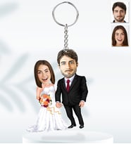 Kişiye Özel Sevgili Model  Ahşap Anahtarlık-21