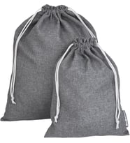 Box of Sweden Seyahat için 2'li set çamaşır torbası – polyester elbise torbası, bavul veya seyahat çantası için – kirli çamaşırlar, ayakkabılar ve daha fazlası için hafif çanta – gri
