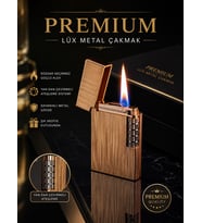 Premium Rose Gold Metal Çakmak Yandan Çarklı Ateşleme, Özel Kutusunda ve hediye paketinde. Eşe, Sevgiliye , Arkadaşa, Babaya Hediye