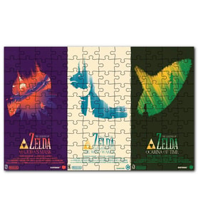 Cakapuzzle Zamanın Zelda Ocarina Efsanesi Afişi Görsel Puzzle Yapboz MDF (Ahşap) (120 Parça)