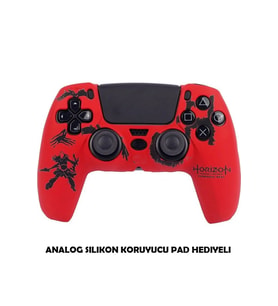 PS5 Dualsense Koruyucu Silikon Kılıf (Kırmızı-Siyah)