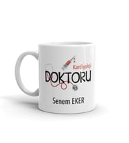 Kardiyoloji Doktoru Kişiye Özel İsim Ve Fotoğraflı Beyaz Kupa