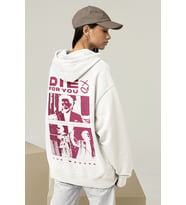 Die For You Yazılı Unisex Oversize Rapper The Weeknd Hoodie