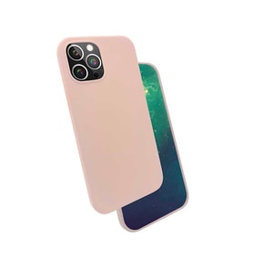 Apple Apple iPhone 12 Pro Max Kılıf Kadife Ultra Esnek İnce Camera Protected Velvet Case (Pembe)