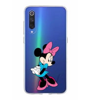 Xiaomi Mi 9 Uyumlu Kapak Minnie Mouse Tasarımlı Şeffaf Silikon Kılıf