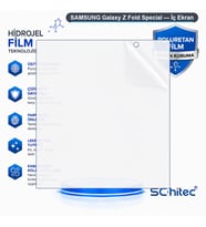 SChitec SAMSUNG Galaxy Z Fold Special Uyumlu İç Ekran Nano Şeffaf Hidrojel Koruyucu
