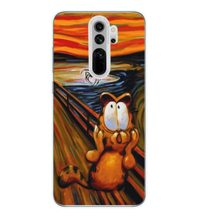 Xiaomi Redmi Note 8 PRO Uyumlu Garfield Tasarımlı Şeffaf Telefon Kılıfı