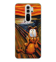 Xiaomi Redmi Note 8 PRO Uyumlu Garfield Tasarımlı Şeffaf Telefon Kılıfı