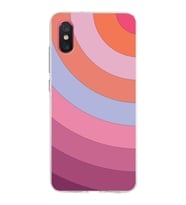 Xiaomi Mi 8 Pro Uyumlu Kapak  Renk Cümbüşü Tasarımlı Şeffaf Silikon Kılıf