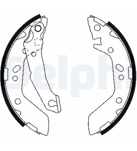 DELPHI LS1909 Arka Fren Balatasi 5830525A00 5830525A10
