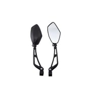 Rectus Bisiklet Ayna Kelepçeli Takım Sağ Sol Ergonomik Tasarım Ayna (Siyah)