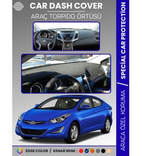 HYUNDAİ ELANTRA (2011-2017) Torpido Örtüsü Ön Göğüs Araca Özel UV Koruma Kaymaz Kolay Montaj