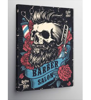 Kanvas Tablo Berber Salonu