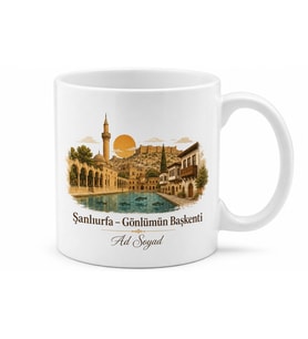 Şanlıurfa Memleket Temalı Kişiye Özel Baskılı Kupa Bardak Hediye
