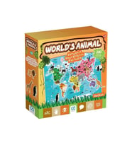 Ca Games Worlds Animal 100 Parça Çocuk Puzzle