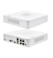 HIKVISION DS-7104NI-Q1/4P, 4Kanal PoE, 4Mpix, H265+, 1 HDD, UHD 1520P Kayıt, 40-60Mbps Bant Genişliği, NVR