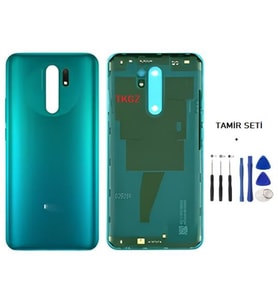 Xiaomi Redmi 9 FULL Kasa Arka Kapak Yan Tuş Takımı YEŞİL - TAMİR SETİ