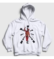 Presmono Unisex Beyaz Astronot Film 2001 A Space Odyssey Kapüşonlu Sweatshirt 241497tt