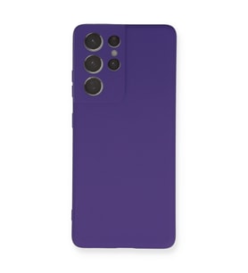 Galaxy S21 Kılıf Nano Içi Kadife Silikon - Mor