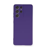 Galaxy S21 Kılıf Nano Içi Kadife Silikon - Mor