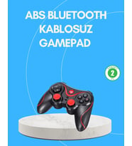 Uzun Pil Ömürlü Kablosuz Oyun Kumandası Pc Telefon Tablet İçin