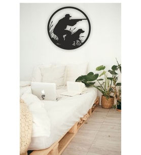 Avcı 2 Tablo Ahşap Mdf Lazer Kesim
