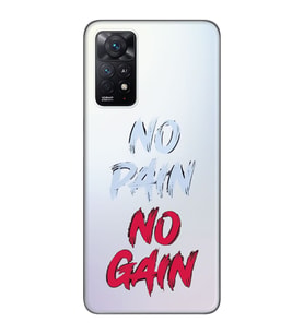 Xiaomi Redmi Note 11 PRO Uyumlu Fitness Tasarımlı Şeffaf Telefon Kılıfı