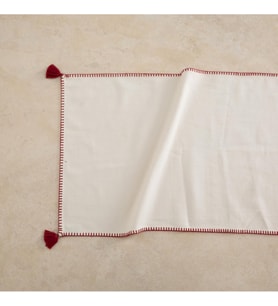 ORADEA PÜSKÜLLÜ RUNNER BORDO 45X145 CM
