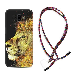 Samsung J6 Plus J7 Prime J7 Pro M20 Kılıf Boyun Asklı Rasta Silikon Leon 1323