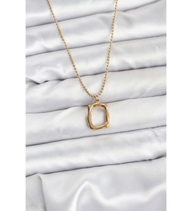 pilelistore 316L Çelik Zincir Gold Renk Model Kadın Kolye - TJ-BKO10688