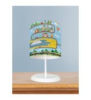 MEKTA HOME BEBEK VE ÇOCUK ODASI Şehir Desenli Abajur