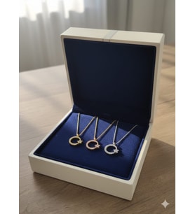 925 Ayar Papatya Silver Ay Yıldız Kolye.rose.gold.rodaj