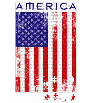 Amerika Bayrağı Puzzle 240 Parça Yapboz