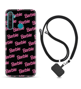 Realme 5i 5 Pro 6i 7 Pro 8 Kılıf Boyun Askılı Silikon Barbie 1404