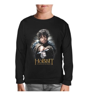 Hobbit - The Battle of Five Armies Siyah Çocuk Sweatshirt