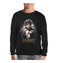 Hobbit - The Battle of Five Armies Siyah Çocuk Sweatshirt