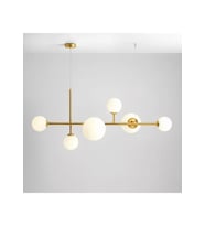 Dioris Camlı Sıralı Avize RA-AVZ- 3092-81-47 (Gold)