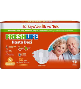 FreshLife Yetişkin Hasta Bezi Bel Bantlı S - Küçük - Small 30 Adet