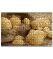 Cakapuzzle Keten Çuval ve Patatesler  Puzzle Yapboz MDF (Ahşap) (120 Parça)