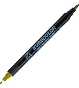 Zig Kurecolor Fine & Brush for MANGA Marker Çizim Kalemi 542 Mid Green 
