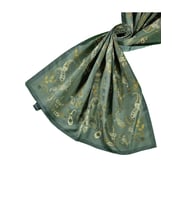 Enba Etnik Desenli Soft Pamuklu Şal 75x190 cm (Yeşil)