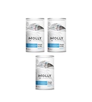 Molly Konserve Yetişkin Kedi Jöleli Balıklı 400 Gr (3 Adet) (Beyaz)
